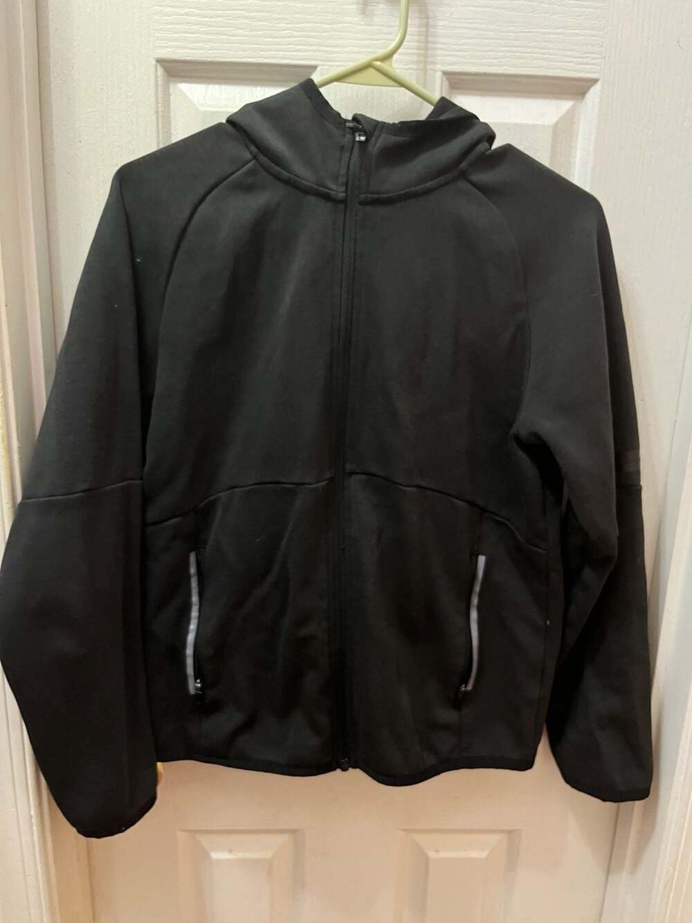 Athletic Works Full Zip Hoodie Size Boys XL (14-16) Black